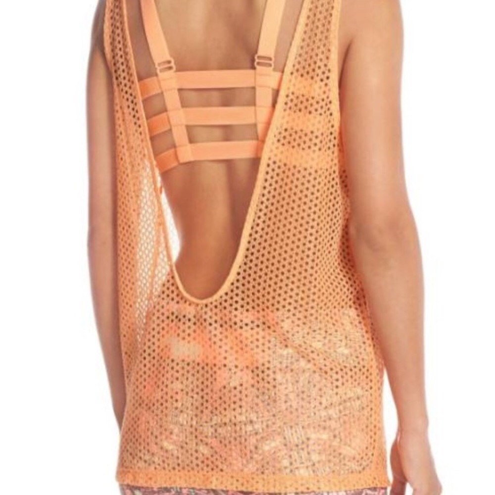 Maaji tank  & bra set peach & gray size S